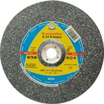 KLINGSPOR - Un Disco Di Taglio 24 N Supra Per La Lavorazione Di Acciaio Inossidabile, O X Spessa. : 115 X 2,5 Mm, Modello Conde, Velocità Massima. 13 300 Giri / Min KLINGSPOR - Un Disco Di Taglio 24 N Supra Per La Lavorazione Di Acciaio Inossidabile, O X Spessa. : 115 X 2,5 Mm, Modello Conde, Velocità Massima. 13 300 Giri / Min