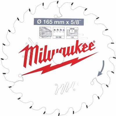 Milwaukee Modello 4932471311 Lama circolare in acciaio laser - Legno Milwaukee Modello 4932471311 Lama circolare in acciaio laser - Legno