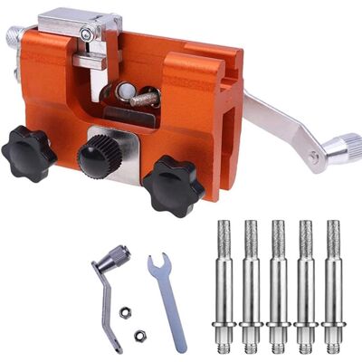 OEM Affilacatene Per Motoseghe, Affilacatene Per Motoseghe A Manovella, Kit Per Affilare Motoseghe Con 5 Teste Di Affilatura OEM Affilacatene Per Motoseghe, Affilacatene Per Motoseghe A Manovella, Kit Per Affilare Motoseghe Con 5 Teste Di Affilatura