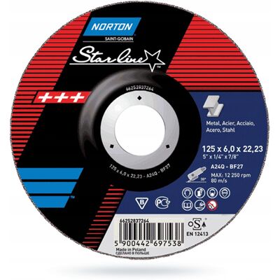 Disco abrasivo Symantec Starline F.27 Metallo/Inox - Tipo di prodotto Disco abrasivo Symantec Starline F.27 Metallo/Inox - Tipo di prodotto