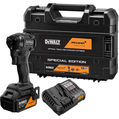 DeWalt Avvitatore A Impulsi A Batteria X Mclaren F1 Team Dcf86mp1t, 1/4" 18v 1x 5,0 Ah E Caricatore In Tstak DeWalt Avvitatore A Impulsi A Batteria X Mclaren F1 Team Dcf86mp1t, 1/4" 18v 1x 5,0 Ah E Caricatore In Tstak