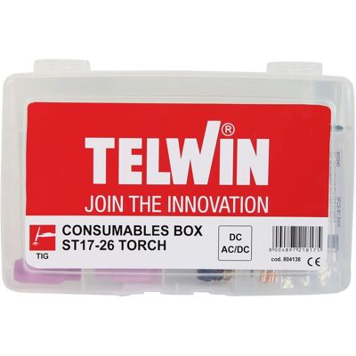Confezione di consumabili Telwin per torcia TIG ST17-ST26 Confezione di consumabili Telwin per torcia TIG ST17-ST26