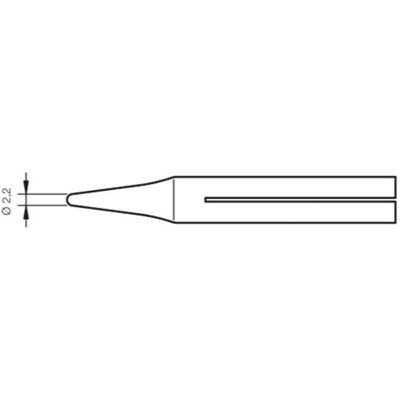 Punta saldatura B15D 2,2mm - Per Serie 30ST/40ST/SL2020 JBC Punta saldatura B15D 2,2mm - Per Serie 30ST/40ST/SL2020 JBC