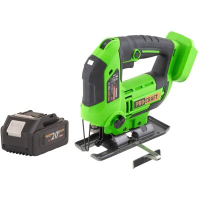 Procraft Seghetto Alternativo A Batteria St22 20 V 80 Mm Brushless + 1x Batteria 4,0 Ah - Senza Caricabatteria Procraft Seghetto Alternativo A Batteria St22 20 V 80 Mm Brushless + 1x Batteria 4,0 Ah - Senza Caricabatteria