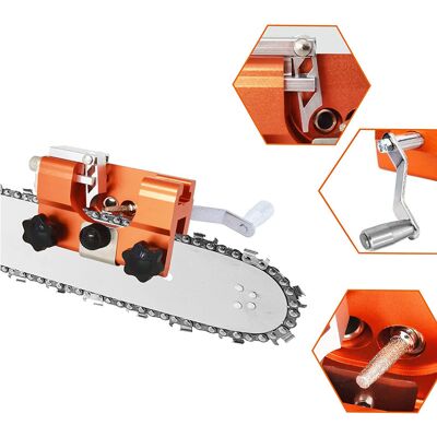 OEM Kit Universale Per Affilare Motoseghe Con 3 Testine, Affilacatene Portatile A Manovella - Altro OEM Kit Universale Per Affilare Motoseghe Con 3 Testine, Affilacatene Portatile A Manovella - Altro