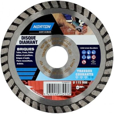 Symantec - Disco Diamantato Segmentato Attuale Per Mattone Diam.115 Mm Symantec - Disco Diamantato Segmentato Attuale Per Mattone Diam.115 Mm