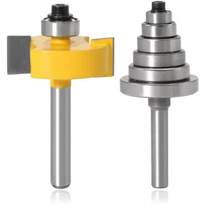 KEEMOTE Fresa Per Scanalature Da 8 Mm Per Router - Utensile Per La Lavorazione Del Legno Con Cuscinetti Regolabili Per Lavorazioni Di Precisione KEEMOTE Fresa Per Scanalature Da 8 Mm Per Router - Utensile Per La Lavorazione Del Legno Con Cuscinetti Regolabili Per Lavorazioni Di Precisione