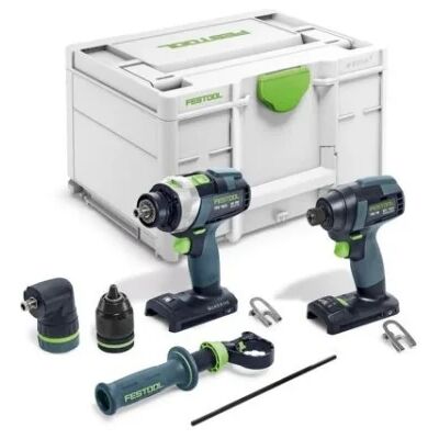 Festool Set Di Avvitatori E Punte Tid 18 Basic-set Tpc 18/4 Con 2 Attacchi E Accessori, Senza Batteria E Caricabatterie In Systainer Festool Set Di Avvitatori E Punte Tid 18 Basic-set Tpc 18/4 Con 2 Attacchi E Accessori, Senza Batteria E Caricabatterie In Systainer