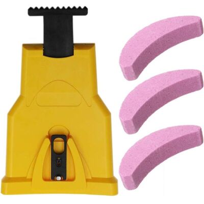 OEM Affilatore Per Denti Di Motosega, Affilatore Automatico (1 Pz), Pietre Abrasive Sostituibili (3 Pz), Barra Guida Regolabile Con 2 Fori Guida (giallo) - Crezuo OEM Affilatore Per Denti Di Motosega, Affilatore Automatico (1 Pz), Pietre Abrasive Sostituibili (3 Pz), Barra Guida Regolabile Con 2 Fori Guida (giallo) - Crezuo