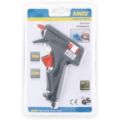 Colla a caldo Kinzo - Pistola compatta 10W con 2 stecche - Fai da te & Riparazioni Colla a caldo Kinzo - Pistola compatta 10W con 2 stecche - Fai da te & Riparazioni
