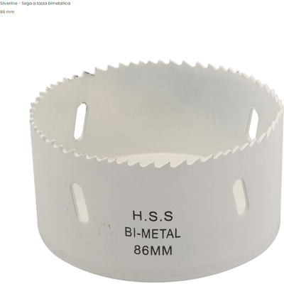 Silverline Fresa / Sega A Tazza Bimetallica Multimateriale-108 Mm Silverline Fresa / Sega A Tazza Bimetallica Multimateriale-108 Mm