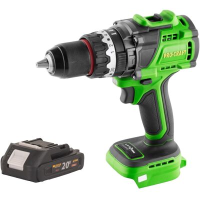 Procraft Avvitatore A Percussione A Batteria Pa18probl-bb 20 V 180 Nm Brushless + 1x Batteria 2,0 Ah - Senza Caricabatterie Procraft Avvitatore A Percussione A Batteria Pa18probl-bb 20 V 180 Nm Brushless + 1x Batteria 2,0 Ah - Senza Caricabatterie