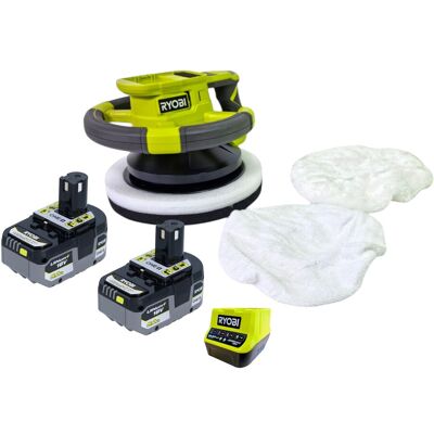 Ryobi Rbp18250-0 Lucidatrice A Batteria 18 V 250 Mm + 2x Batteria 5,0 Ah + Caricabatterie Ryobi Rbp18250-0 Lucidatrice A Batteria 18 V 250 Mm + 2x Batteria 5,0 Ah + Caricabatterie