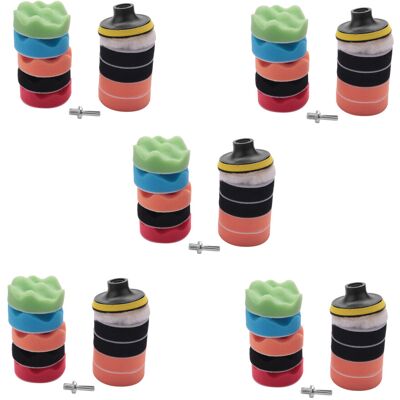 OEM Set Di 55 Tamponi Lucidanti Ondulati Da 3 Pollici Per Lucidatrice Per Auto OEM Set Di 55 Tamponi Lucidanti Ondulati Da 3 Pollici Per Lucidatrice Per Auto