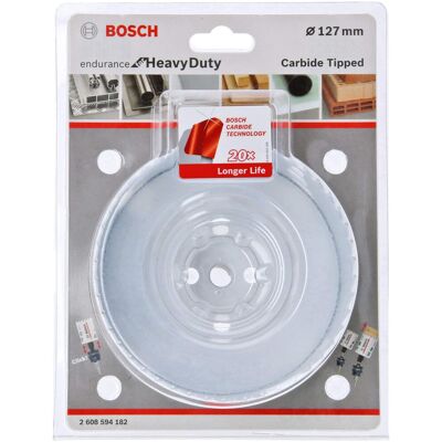 Bosch 2608594182 Sega a tazza in carburo Heavy Duty - 127mm - Accessorio per trapano Bosch 2608594182 Sega a tazza in carburo Heavy Duty - 127mm - Accessorio per trapano