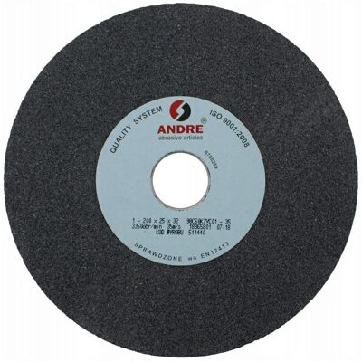 COCO Mola Abrasiva Piatta Andre 200 Mm X 20 Mm X 32 Mm 98c60k7vc01-35 Nera "tipo 1" COCO Mola Abrasiva Piatta Andre 200 Mm X 20 Mm X 32 Mm 98c60k7vc01-35 Nera "tipo 1"