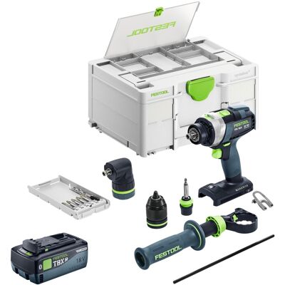 Festool Trapano A Percussione A Batteria Tpc 18/4 I Basic 18 V 75 Nm Brushless + 1x Batteria Ricaricabile 8,0 Ah + Caricatore Rapido + Systainer Festool Trapano A Percussione A Batteria Tpc 18/4 I Basic 18 V 75 Nm Brushless + 1x Batteria Ricaricabile 8,0 Ah + Caricatore Rapido + Systainer