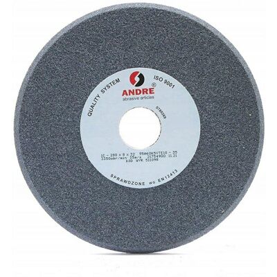 COCO Mola Abrasiva Profilata Andre 200 Mm X 8 Mm X 32 Mm 95a60k5vte10-35 Grigia "tipo 1c" COCO Mola Abrasiva Profilata Andre 200 Mm X 8 Mm X 32 Mm 95a60k5vte10-35 Grigia "tipo 1c"