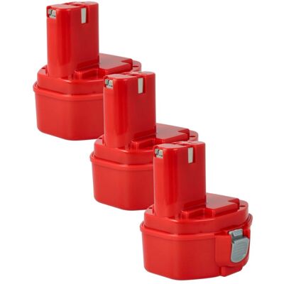 VHBW 3x Batteria Compatibile Con Makita 6339dwfe, 6339dwde, 6932fdwde, 6932fd, 6934fd, 6933fd, 6337dwfe Utensile Elettrico (1500 Mah, Nimh, 14,4 V) - VHBW 3x Batteria Compatibile Con Makita 6339dwfe, 6339dwde, 6932fdwde, 6932fd, 6934fd, 6933fd, 6337dwfe Utensile Elettrico (1500 Mah, Nimh, 14,4 V) -