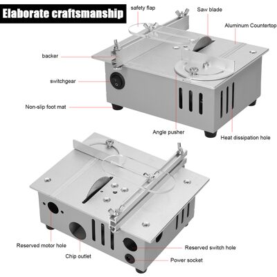 VISTRECK Sega Da Tavolo Multifunzione Da 96 W, Sega Elettrica Da Scrivania, Piccola Sega Per Progetti Fai Da Te, Lama Regolabile In Altezza, Utensile Da Taglio Per La Lavorazione Del Legno. VISTRECK Sega Da Tavolo Multifunzione Da 96 W, Sega Elettrica Da Scrivania, Piccola Sega Per Progetti Fai Da Te, Lama Regolabile In Altezza, Utensile Da Taglio Per La Lavorazione Del Legno.