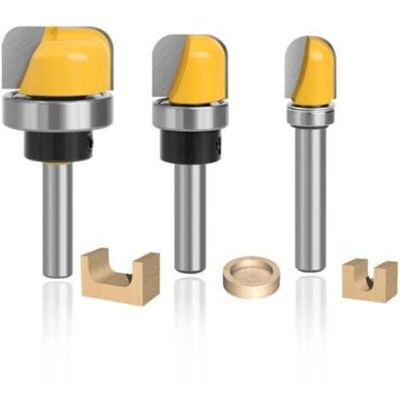 OEM 3 Pièces Fraise Bois Fond Rond, Mèches Carbide Router Bits 8mm, Fraise Pour Défonceuse Pour Le Bois Tendre Et Dur, Panneaux De Particules, Mdf OEM 3 Pièces Fraise Bois Fond Rond, Mèches Carbide Router Bits 8mm, Fraise Pour Défonceuse Pour Le Bois Tendre Et Dur, Panneaux De Particules, Mdf