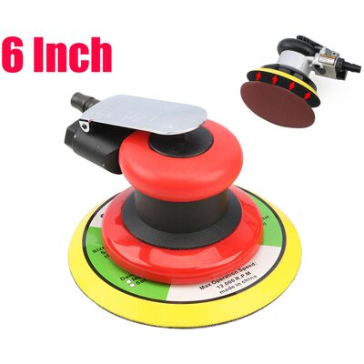 VISTRECK Levigatrice Orbitale Casuale Professionale Ad Aria Compressa, Mini Lucidatrice Pneumatica A Doppia Azione Ad Alte Prestazioni Con 10.000 Giri/min (15,2 Cm) VISTRECK Levigatrice Orbitale Casuale Professionale Ad Aria Compressa, Mini Lucidatrice Pneumatica A Doppia Azione Ad Alte Prestazioni Con 10.000 Giri/min (15,2 Cm)