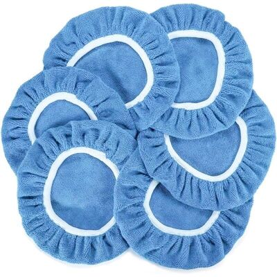 OEM Set Di 6 Tamponi Per Lucidatura Del Cofano Auto, Tampone In Microfibra Per Lucidatrice, Copritampone Per Casco Auto (azzurro Chiaro) OEM Set Di 6 Tamponi Per Lucidatura Del Cofano Auto, Tampone In Microfibra Per Lucidatrice, Copritampone Per Casco Auto (azzurro Chiaro)