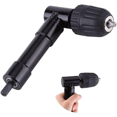 XISRENS Accessori Per Trapano Angolare - Prolunga A 90° - Impugnatura Esagonale Da 8 Mm - Adattatore Per Trapano Ad Angolo Retto A 90 Gradi (gamma Di Serraggio / 0,8-10 Mm). XISRENS Accessori Per Trapano Angolare - Prolunga A 90° - Impugnatura Esagonale Da 8 Mm - Adattatore Per Trapano Ad Angolo Retto A 90 Gradi (gamma Di Serraggio / 0,8-10 Mm).