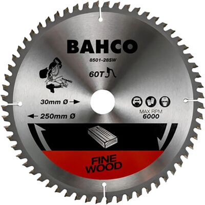 BAHCO - 8501-260-40SW - Ø260 - 40T - Carbide tipped - Lama di sega circolare BAHCO - 8501-260-40SW - Ø260 - 40T - Carbide tipped - Lama di sega circolare