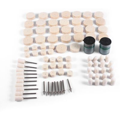 ULISEM Kit Di Lucidatura Per Utensili Rotanti – 90 Dischi Abrasivi In Feltro Morbido, Diametro 25 Mm, Set Misto Preassemblato ULISEM Kit Di Lucidatura Per Utensili Rotanti – 90 Dischi Abrasivi In Feltro Morbido, Diametro 25 Mm, Set Misto Preassemblato