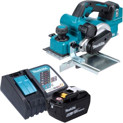 Makita Pialla A Batteria Dkp 181 Z 18 V 82 Mm Brushless + 1x Batteria 9,0 Ah + Caricabatterie Makita Pialla A Batteria Dkp 181 Z 18 V 82 Mm Brushless + 1x Batteria 9,0 Ah + Caricabatterie