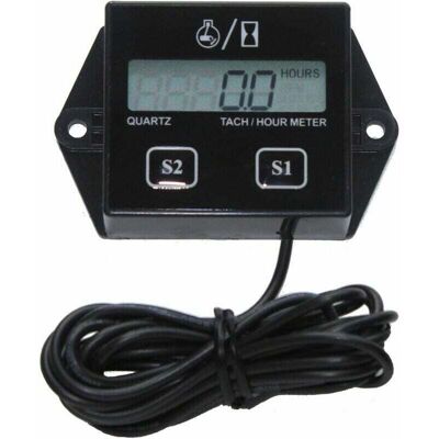 KZQ Tachimetro Digitale Induttivo Per Motociclette Con Motori A 2 E 4 Tempi, Contaore Impermeabile Con Batteria Sostituibile Per Moto D'Acqua, Atv E Utv - KZQ Tachimetro Digitale Induttivo Per Motociclette Con Motori A 2 E 4 Tempi, Contaore Impermeabile Con Batteria Sostituibile Per Moto D'Acqua, Atv E Utv -
