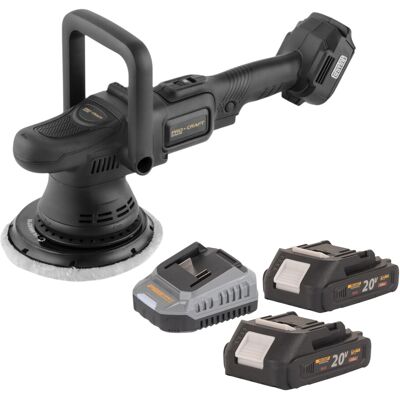 Procraft Lucidatrice A Batteria Pm22bb 20 Volt 150 Mm + 2 Batterie Da 2,0 Ah + Caricabatterie Procraft Lucidatrice A Batteria Pm22bb 20 Volt 150 Mm + 2 Batterie Da 2,0 Ah + Caricabatterie