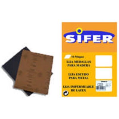 Set di carta vetrata impermeabile Sifer - 10 fogli 230x280mm Grana 320 Set di carta vetrata impermeabile Sifer - 10 fogli 230x280mm Grana 320