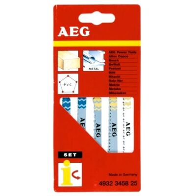 Set di lame per seghetto Ryobi AEG - 5 pezzi Set di lame per seghetto Ryobi AEG - 5 pezzi