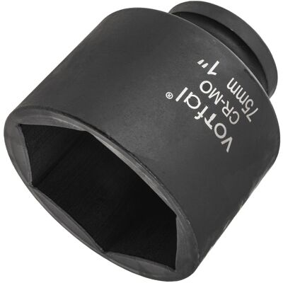 OEM Presa A Impatto Per Chiave A Impatto Da 1 Pollice Lunga 75 Mm 90 Mm Cr-mo A 6 Punte OEM Presa A Impatto Per Chiave A Impatto Da 1 Pollice Lunga 75 Mm 90 Mm Cr-mo A 6 Punte