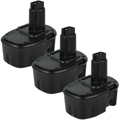 Pacco Batterie Dewalt vhbw - 3x 14,4V 3000mAh NiMH Pacco Batterie Dewalt vhbw - 3x 14,4V 3000mAh NiMH