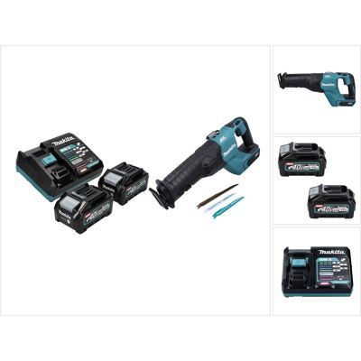 Makita Jr 001 Gm2 Sega Circolare A Batteria 40 V Max. Senza Spazzole Xgt + 2x Batteria 4,0 Ah + Caricabatterie - Senza Custodia Makita Jr 001 Gm2 Sega Circolare A Batteria 40 V Max. Senza Spazzole Xgt + 2x Batteria 4,0 Ah + Caricabatterie - Senza Custodia