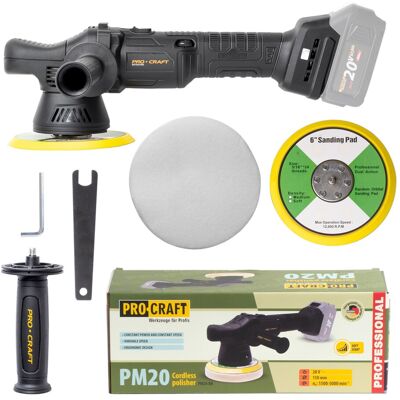 Procraft Lucidatrice A Batteria Pm20bb 20 V 150 Mm Solo - Senza Batteria, Senza Caricabatteria Procraft Lucidatrice A Batteria Pm20bb 20 V 150 Mm Solo - Senza Batteria, Senza Caricabatteria