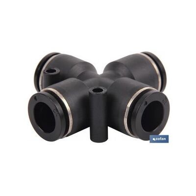 COFAN Pacco Da 5 Raccordi Rapidi A Croce M-4 Per Tubi D'Aria COFAN Pacco Da 5 Raccordi Rapidi A Croce M-4 Per Tubi D'Aria