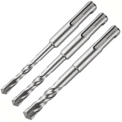 OEM Set Di 3 Punte Per Trapano Per Calcestruzzo Verto, Sds+, 6, 8, 10 X 110 Mm OEM Set Di 3 Punte Per Trapano Per Calcestruzzo Verto, Sds+, 6, 8, 10 X 110 Mm