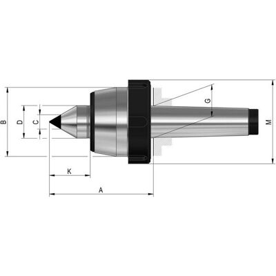 ROHM Punta Rotante Con Estrazione Dado E Carburo Di Pellet, Formato: 108, Mk 4, A 102,5 Millimetri B: 70 Mm C: 14 Mm, D: 32 Mm, G: 31,625 Millimetri ROHM Punta Rotante Con Estrazione Dado E Carburo Di Pellet, Formato: 108, Mk 4, A 102,5 Millimetri B: 70 Mm C: 14 Mm, D: 32 Mm, G: 31,625 Millimetri
