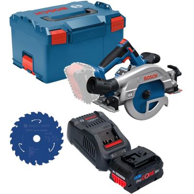 Sega Circolare A Batteria Bosch Gks 18v-57-2 Gx Professional 18 V 165 Mm Brushless + 1x Batteria Procore 5,5 Ah + Caricabatterie + L-boxx Sega Circolare A Batteria Bosch Gks 18v-57-2 Gx Professional 18 V 165 Mm Brushless + 1x Batteria Procore 5,5 Ah + Caricabatterie + L-boxx