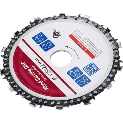 VISTRECK Disco A Catena Per Smerigliatrice Angolare Per La Lavorazione Del Legno, Intaglio Circolare, Legno, 14 Denti, Lame Per Sega Da 5 Pollici VISTRECK Disco A Catena Per Smerigliatrice Angolare Per La Lavorazione Del Legno, Intaglio Circolare, Legno, 14 Denti, Lame Per Sega Da 5 Pollici