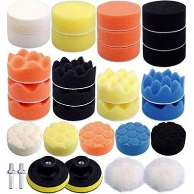 OEM Set Di 31 Spugne Per Lucidatura Auto Con Adattatore Per Trapano M14 E Tampone Di Lucidatura Per Lucidatrici A Doppia Azione Ro/da. OEM Set Di 31 Spugne Per Lucidatura Auto Con Adattatore Per Trapano M14 E Tampone Di Lucidatura Per Lucidatrici A Doppia Azione Ro/da.