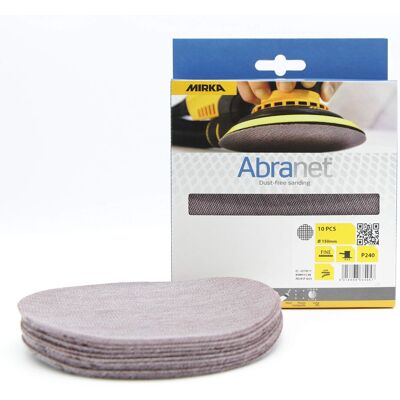 MIRKA Abranet Dischi Abrasivi A Rete Ø 150mm A Strappo/grana P240 / 10 Pz/adatto A Tutte Le Levigatrici Rotorbitali E Levigatrici Da 150mm / Per Levigare Senza Polvere Legno, Stucco, Vernice - MIRKA Abranet Dischi Abrasivi A Rete Ø 150mm A Strappo/grana P240 / 10 Pz/adatto A Tutte Le Levigatrici Rotorbitali E Levigatrici Da 150mm / Per Levigare Senza Polvere Legno, Stucco, Vernice -