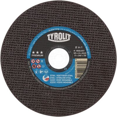 TYROLIT Disque À Tronçonner Premium D178x1,6mm Ger.2in1 Foret.22,23mm Par 25) TYROLIT Disque À Tronçonner Premium D178x1,6mm Ger.2in1 Foret.22,23mm Par 25)