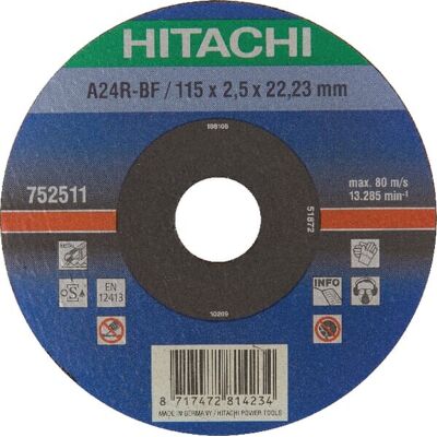 HiKOKI - 752511 - 115 mm - 2.5 mm - Disco da taglio HiKOKI - 752511 - 115 mm - 2.5 mm - Disco da taglio