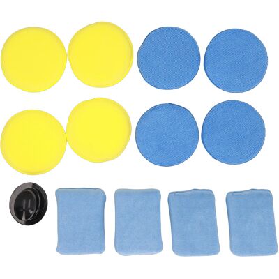 TOIVIZE Kit Da 13 Spugne Per Lucidatura E Cera, Leggere, Per La Pulizia E La Rimozione Della Ruggine Delle Automobili TOIVIZE Kit Da 13 Spugne Per Lucidatura E Cera, Leggere, Per La Pulizia E La Rimozione Della Ruggine Delle Automobili