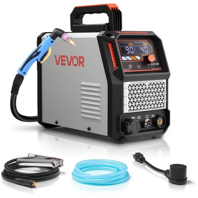 VEVOR Taglierina Al Plasma, Macchina Tagliatrice Al Plasma Ad Arco Pilota Senza Contatto 50 A, Inverter Igbt, Display Digitale Con Funzione 2t/4t Tempo Pa/pt, Riparazioni Domestiche Officine VEVOR Taglierina Al Plasma, Macchina Tagliatrice Al Plasma Ad Arco Pilota Senza Contatto 50 A, Inverter Igbt, Display Digitale Con Funzione 2t/4t Tempo Pa/pt, Riparazioni Domestiche Officine